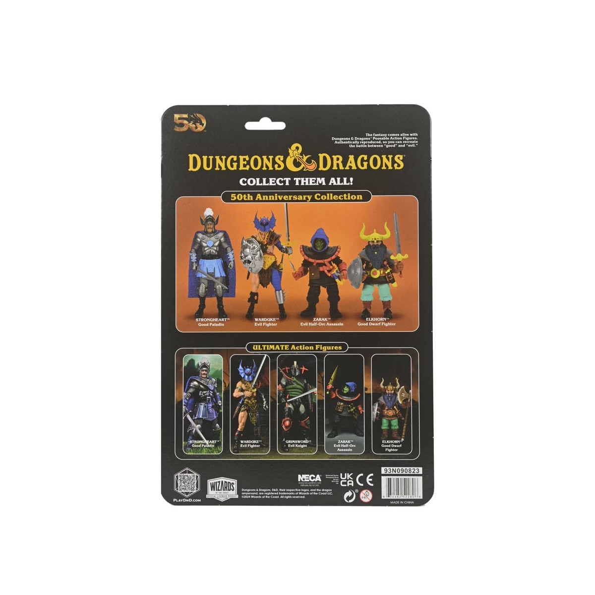 Neca - AD&D - 50th Anniversary Warduke on Blister Card - Dungeons & Dragons