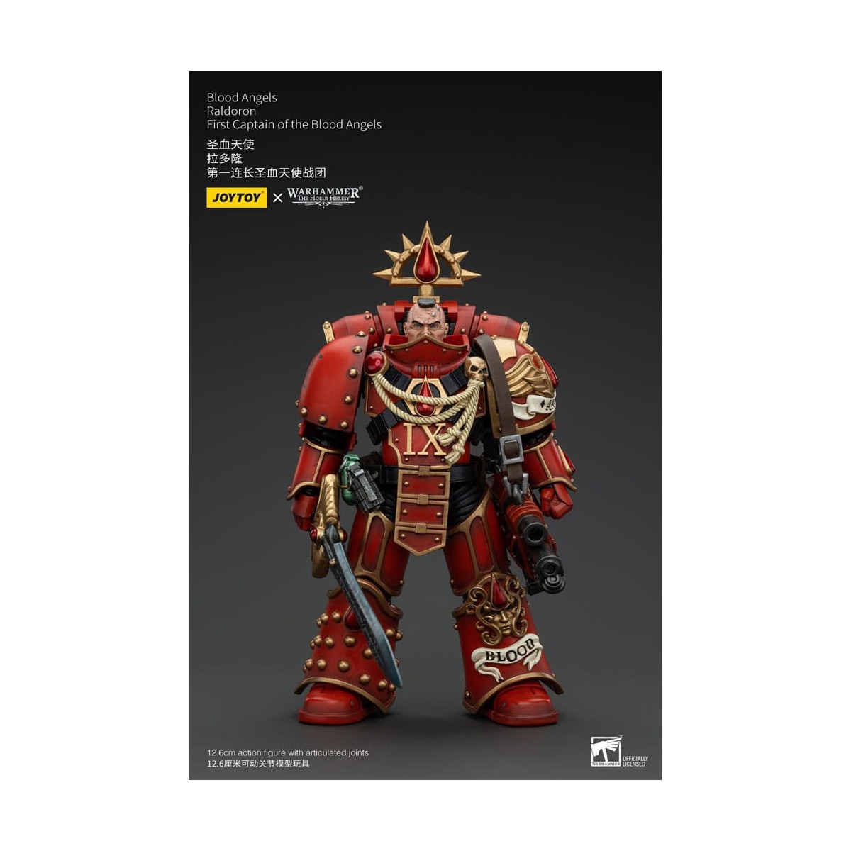 Joytoy - Warhammer - Blood Angels - Raldoron Erster Hauptmann der Blood Angels - The Horus Heresy