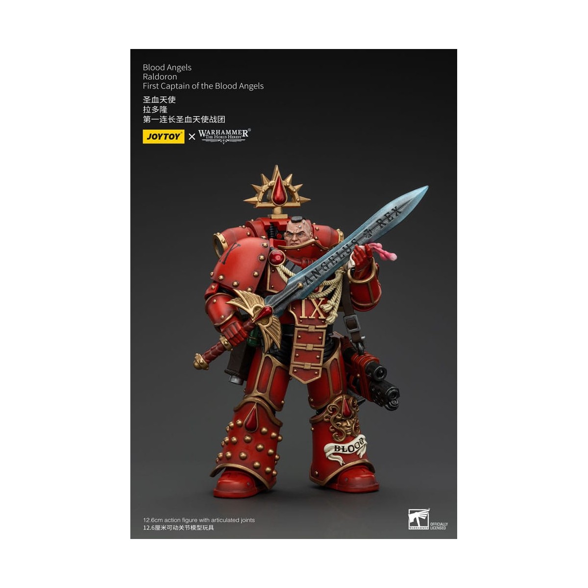 Joytoy - Warhammer - Blood Angels - Raldoron Erster Hauptmann der Blood Angels - The Horus Heresy