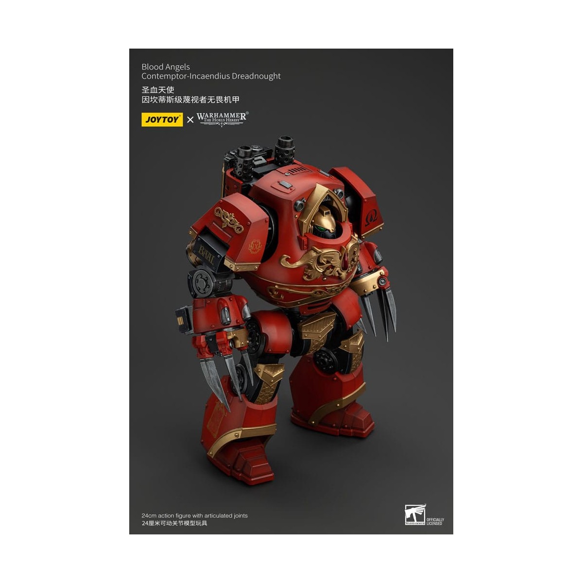 Joytoy - Warhammer - Blood Angels - Contemptor-Incaendius Dreadnought - The Horus Heresy
