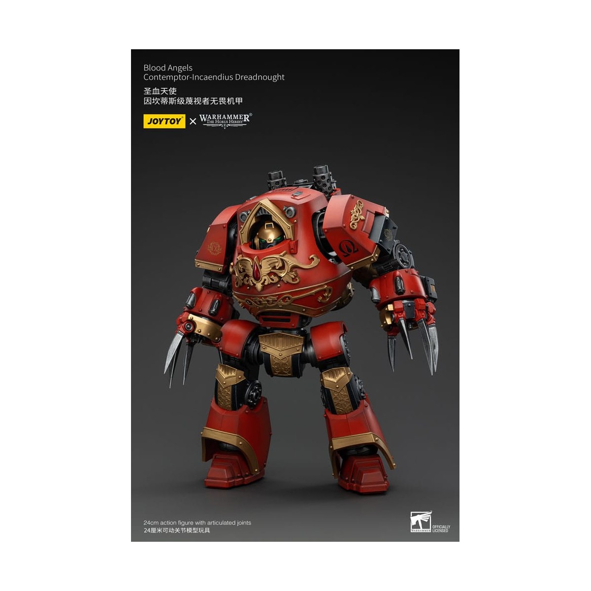 Joytoy - Warhammer - Blood Angels - Contemptor-Incaendius Dreadnought - The Horus Heresy