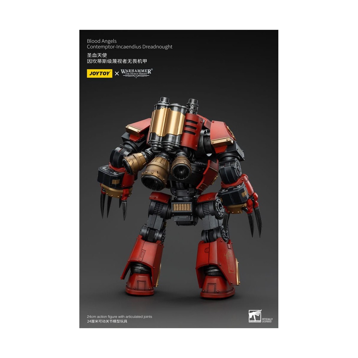 Joytoy - Warhammer - Blood Angels - Contemptor-Incaendius Dreadnought - The Horus Heresy