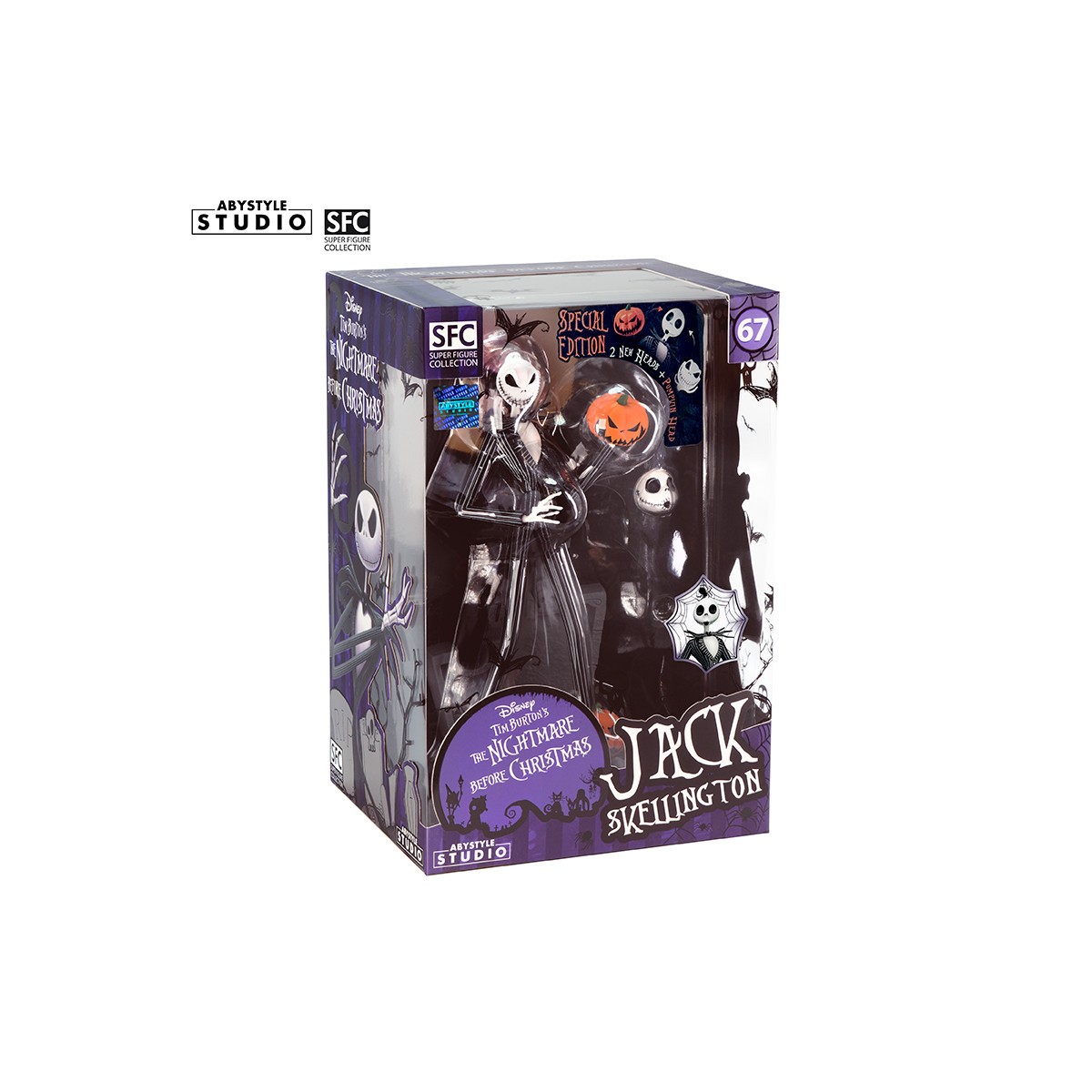 Abystyle - NIGHTMARE BEFORE XMAS - Jack scary smiling face - Super Figure Collection 1/10