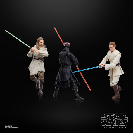 Star Wars Black Series - Pack Qui-Gon Jinn, Darth Maul, Obi-Wan Kenobi Episode I