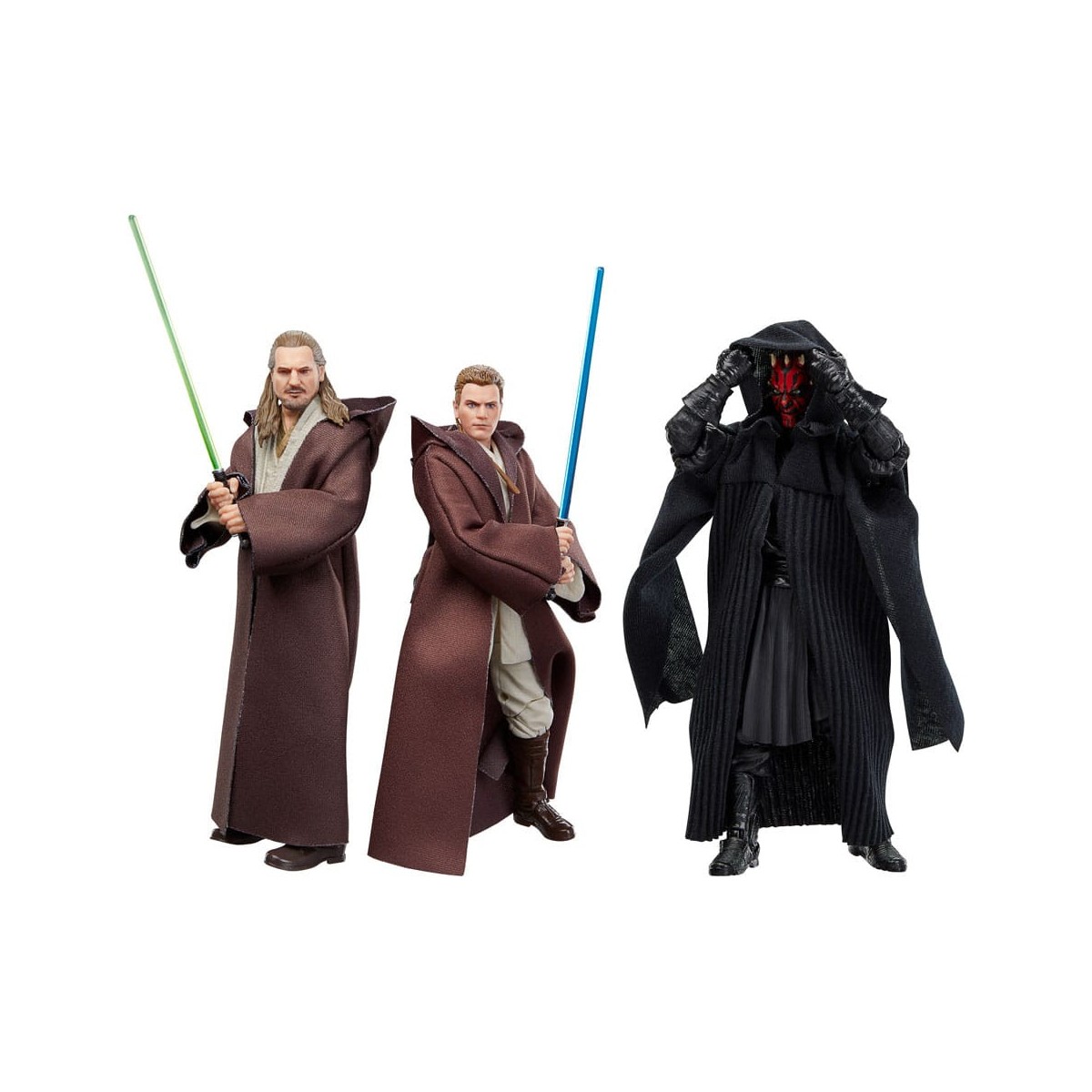 Star Wars Black Series - Pack Qui-Gon Jinn, Darth Maul, Obi-Wan Kenobi Episode I
