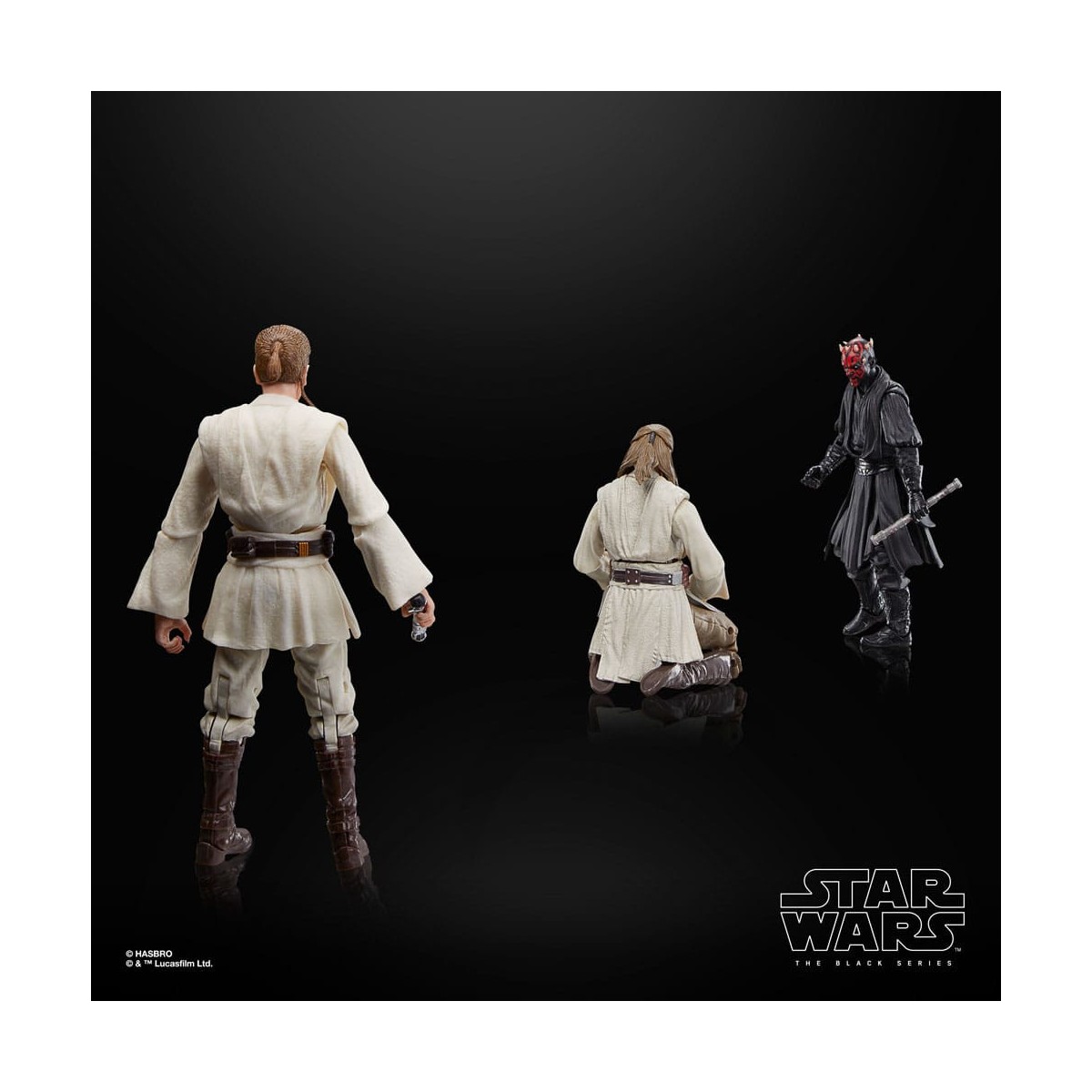 Star Wars Black Series - Pack Qui-Gon Jinn, Darth Maul, Obi-Wan Kenobi Episode I