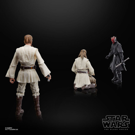 Star Wars Black Series - Pack Qui-Gon Jinn, Darth Maul, Obi-Wan Kenobi Episode I