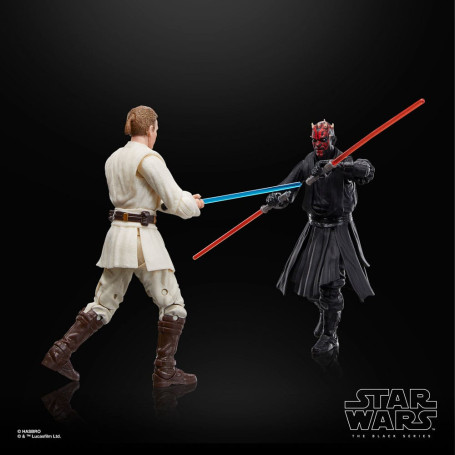 Star Wars Black Series - Pack Qui-Gon Jinn, Darth Maul, Obi-Wan Kenobi Episode I