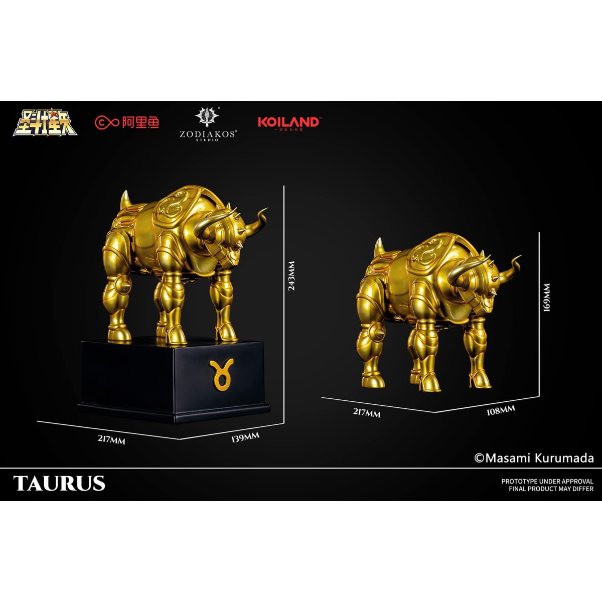 Zodiakos Studio - Taurus Cloth - Totem des Stieres 1/6 - Statue Saint Seiya - die Ritter des Zodiakus
