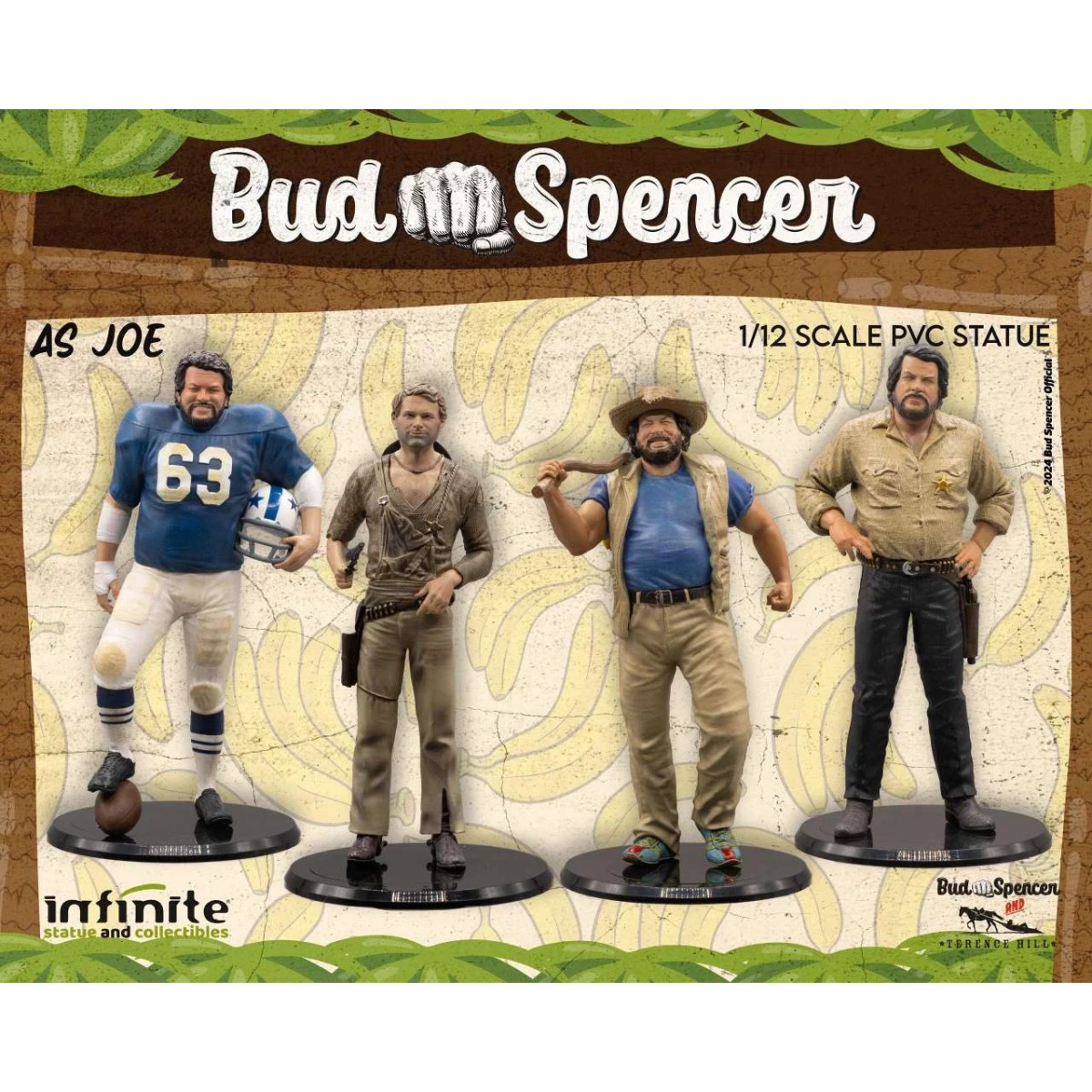 Infinite - Bud Spencer as Joe 1/12 pvc Statue - Banana Joe