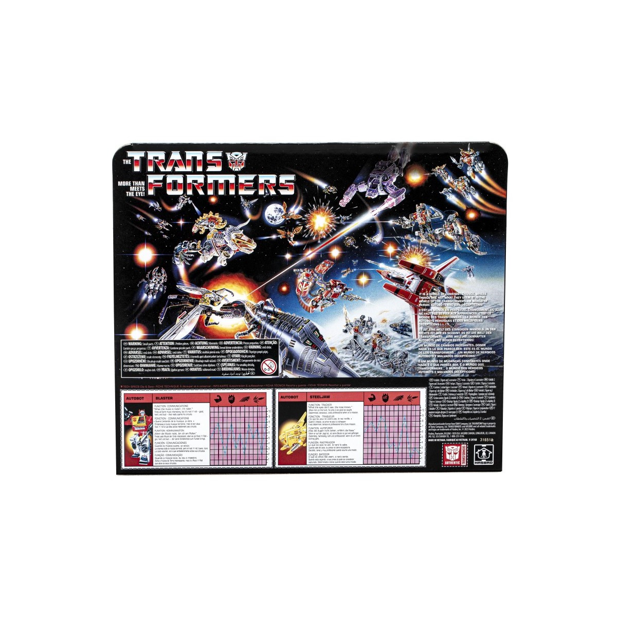 Hasbro - The Transformers Retro 40th anniversary G1 - Autobot Blaster & Steeljaw
