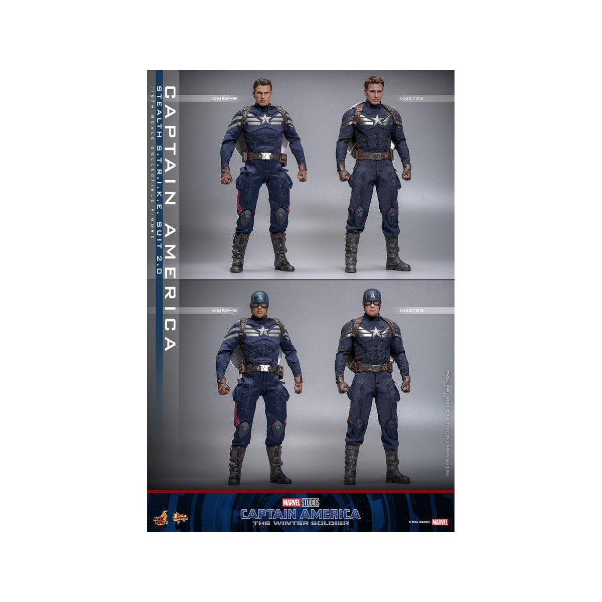 Hot Toys Captain America: Der Winter Soldier - Captain America Stealth S.T.R.I.K.E. Suit MMS 1/6