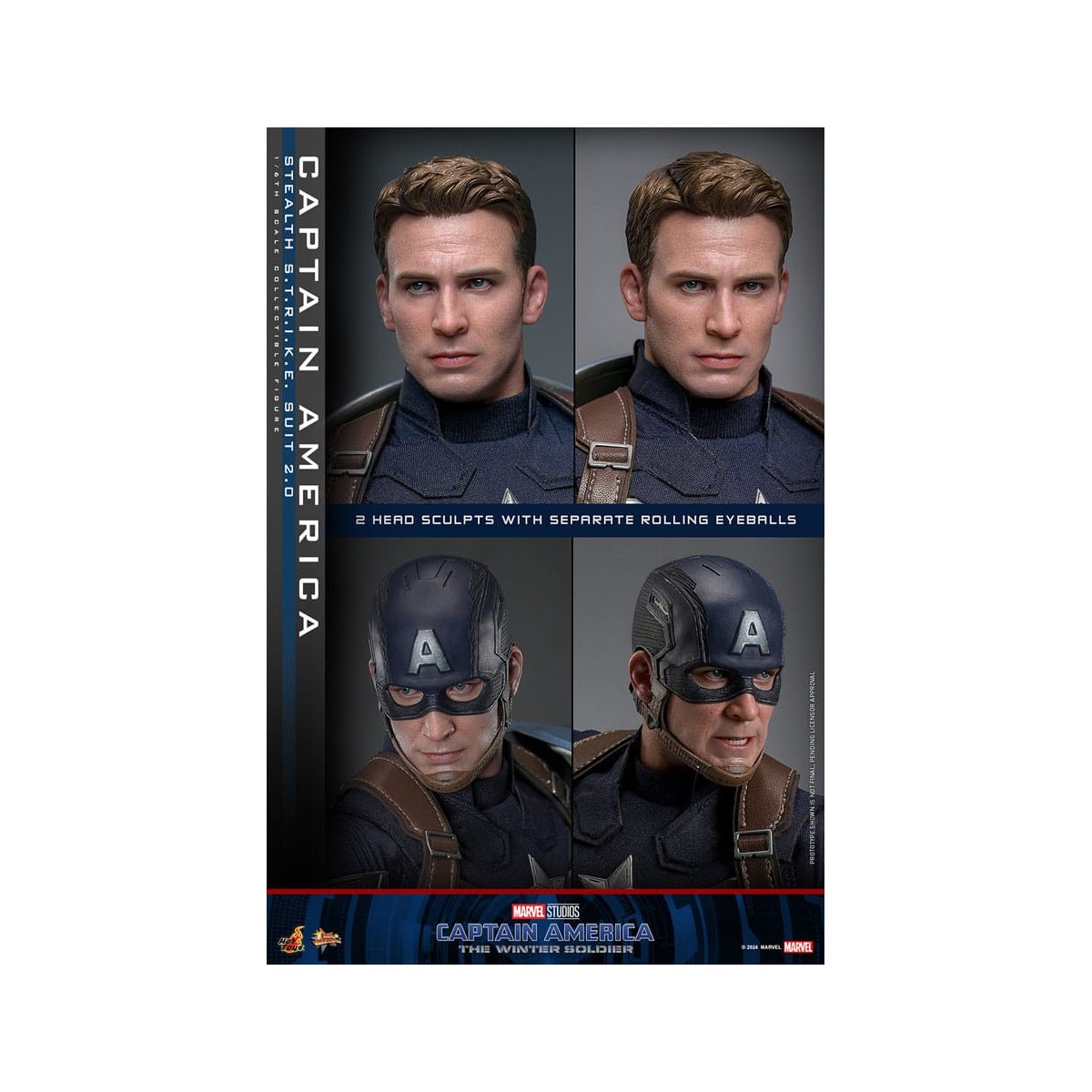 Hot Toys Captain America: Der Winter Soldier - Captain America Stealth S.T.R.I.K.E. Suit MMS 1/6