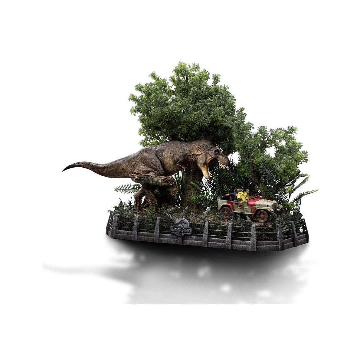 Iron Studios - Jurassic Park Demi Art Scale The Final Scene - 1/20