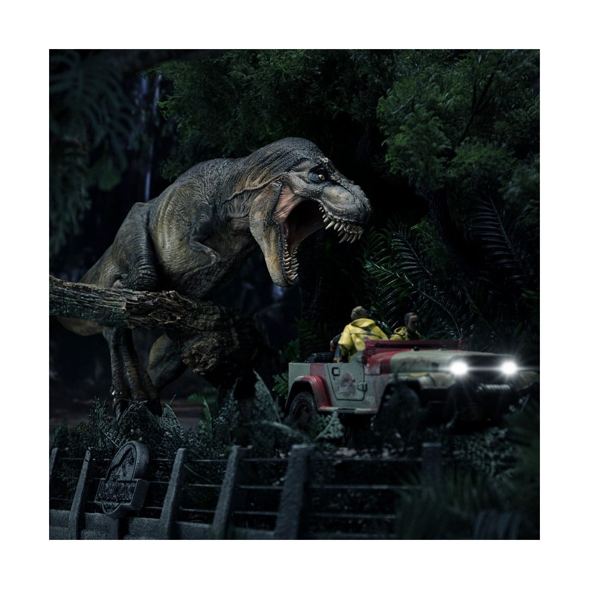 Iron Studios - Jurassic Park Demi Art Scale The Final Scene - 1/20