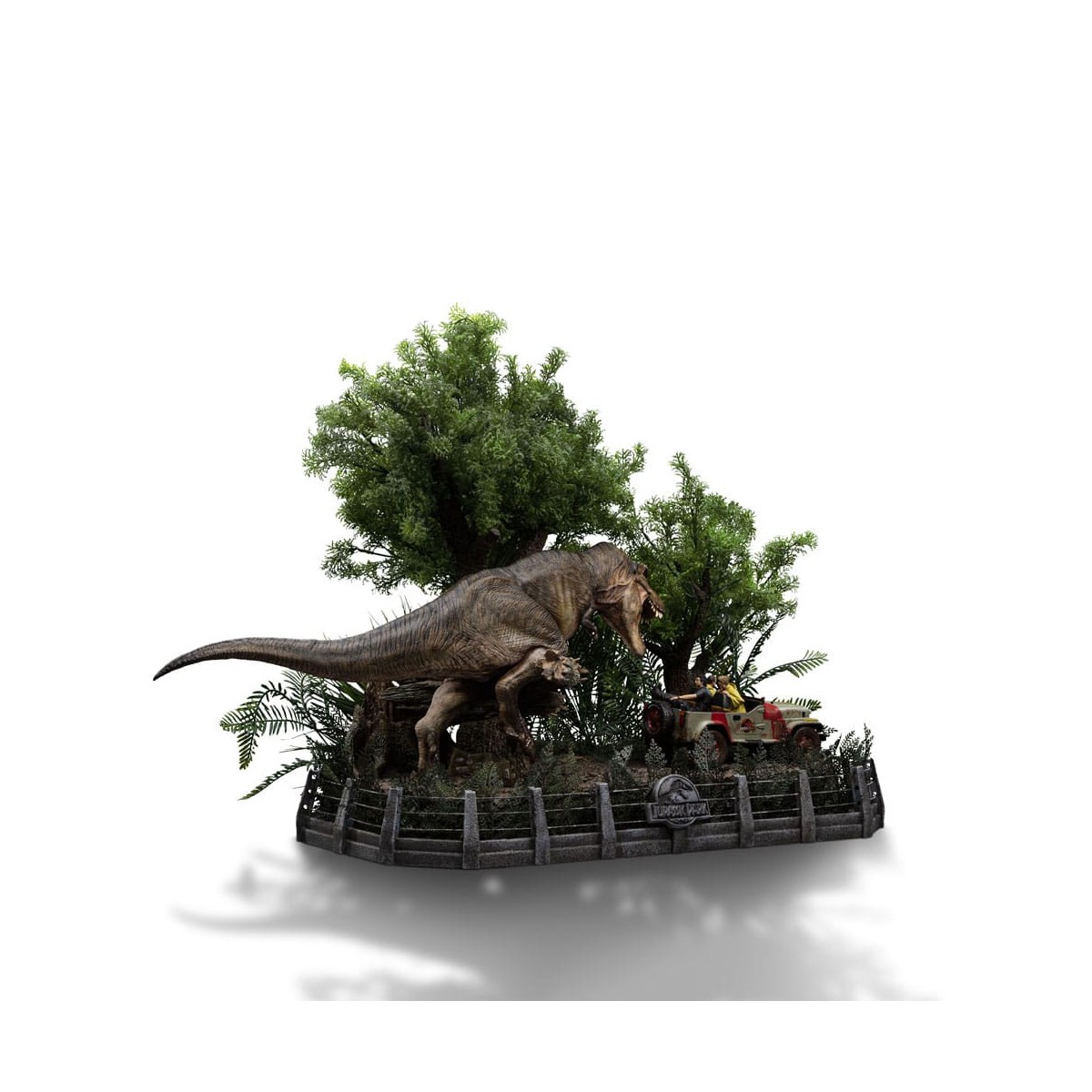 Iron Studios - Jurassic Park Demi Art Scale The Final Scene - 1/20
