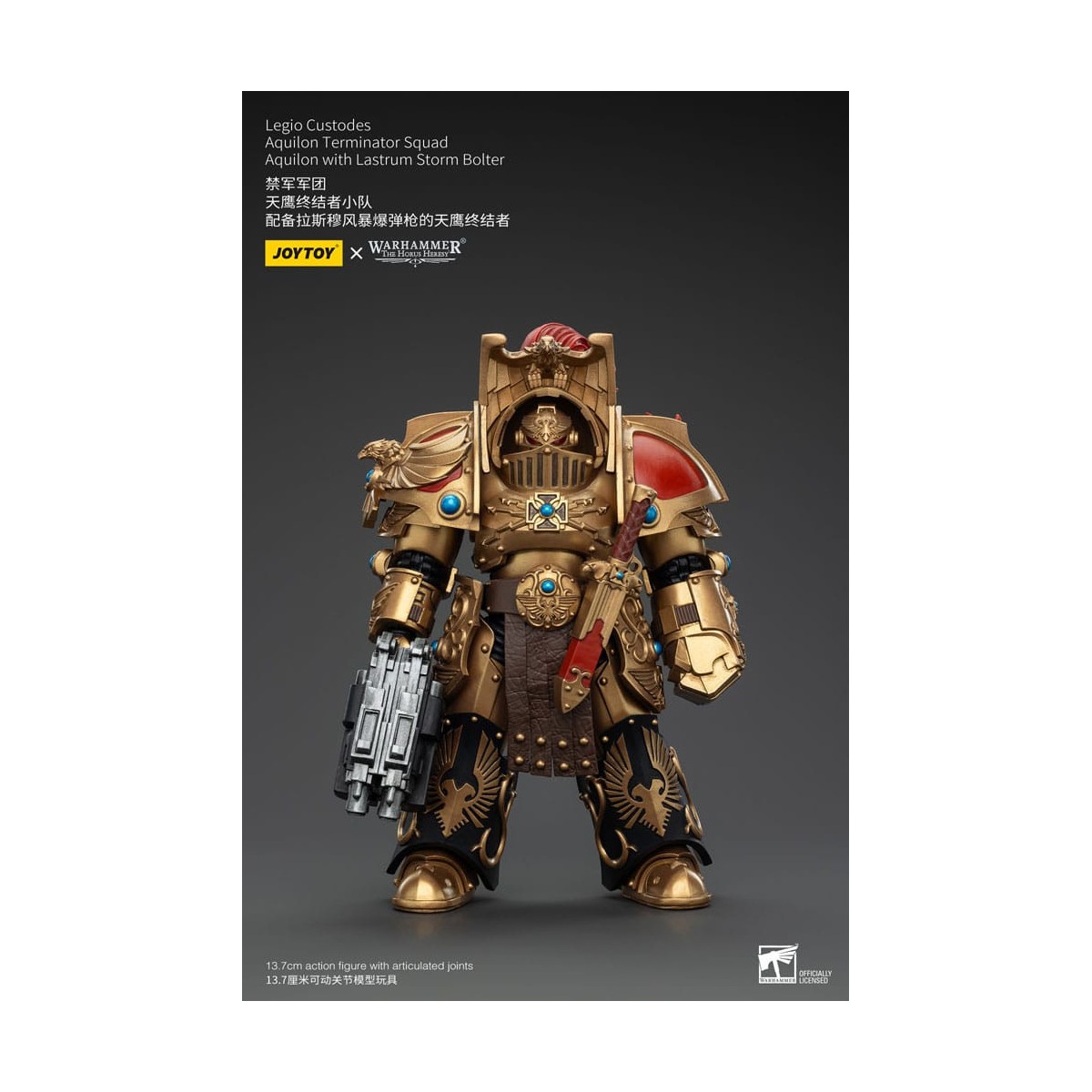 JoyToy Space Marines - Legio Custodes Aquilon Terminator Squad - Aquilon mit Lastrum Storm