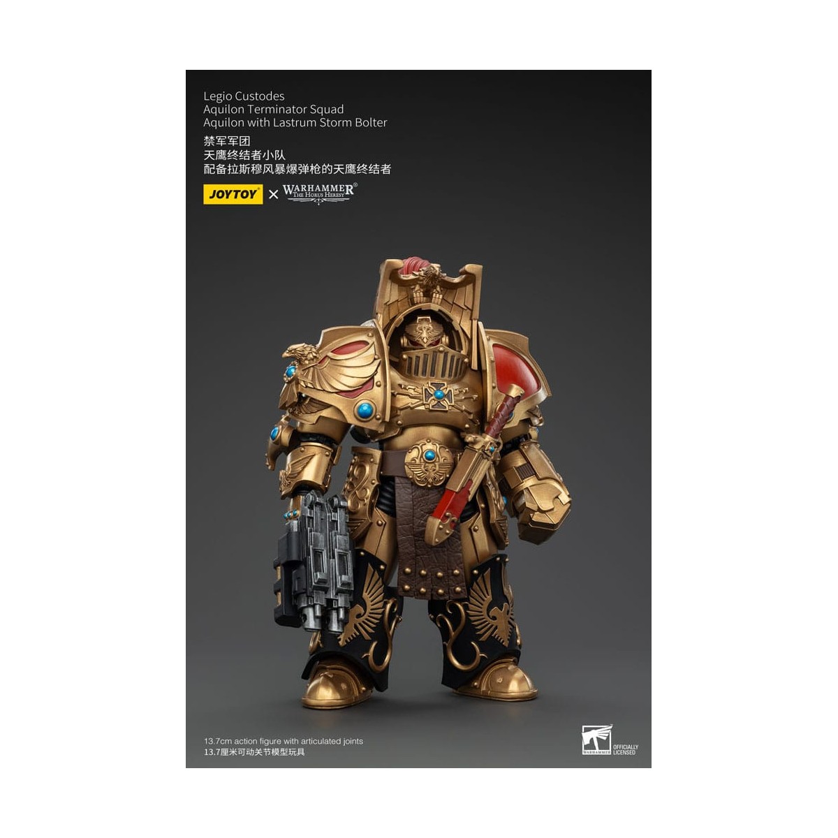 JoyToy Space Marines - Legio Custodes Aquilon Terminator Squad - Aquilon mit Lastrum Storm