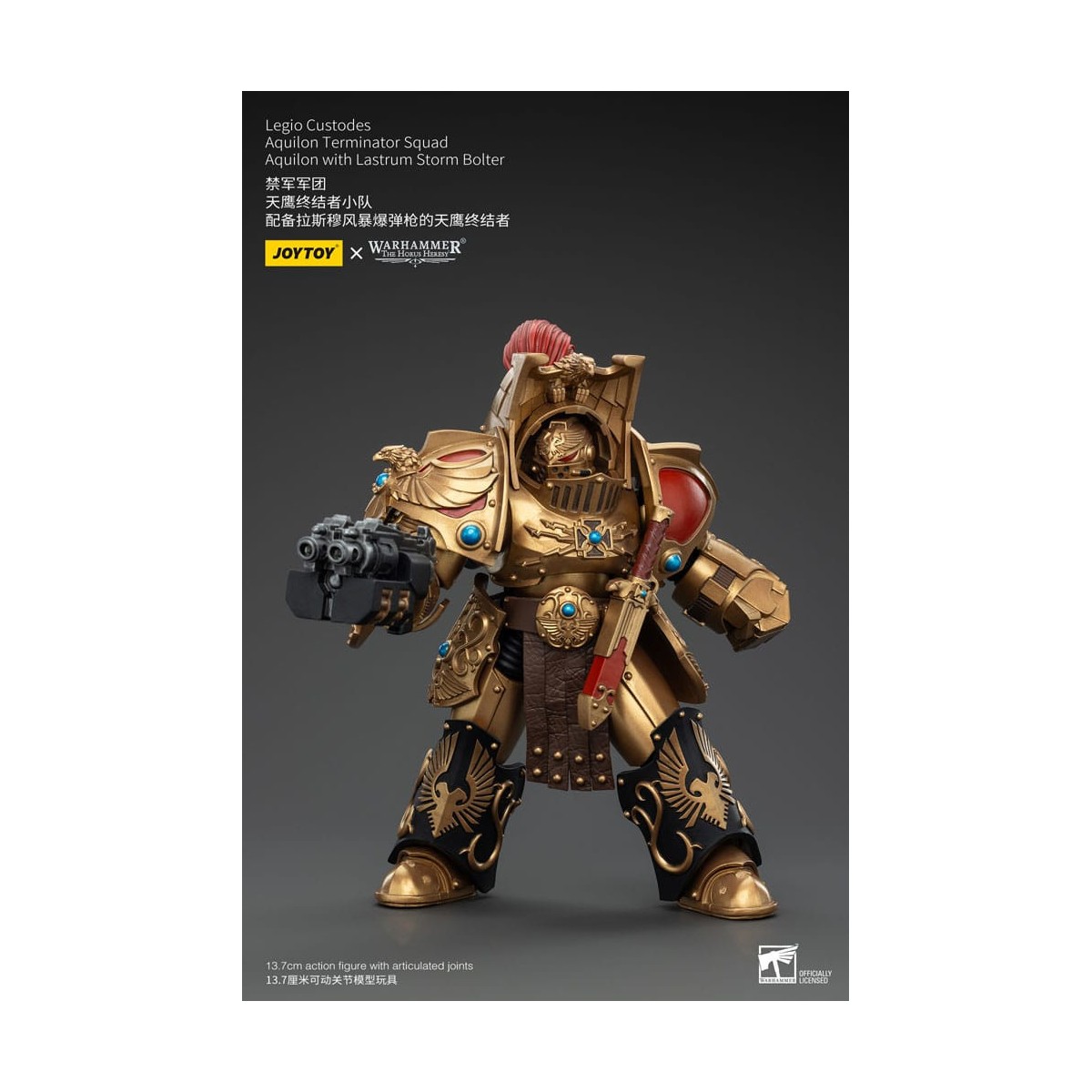 JoyToy Space Marines - Legio Custodes Aquilon Terminator Squad - Aquilon mit Lastrum Storm