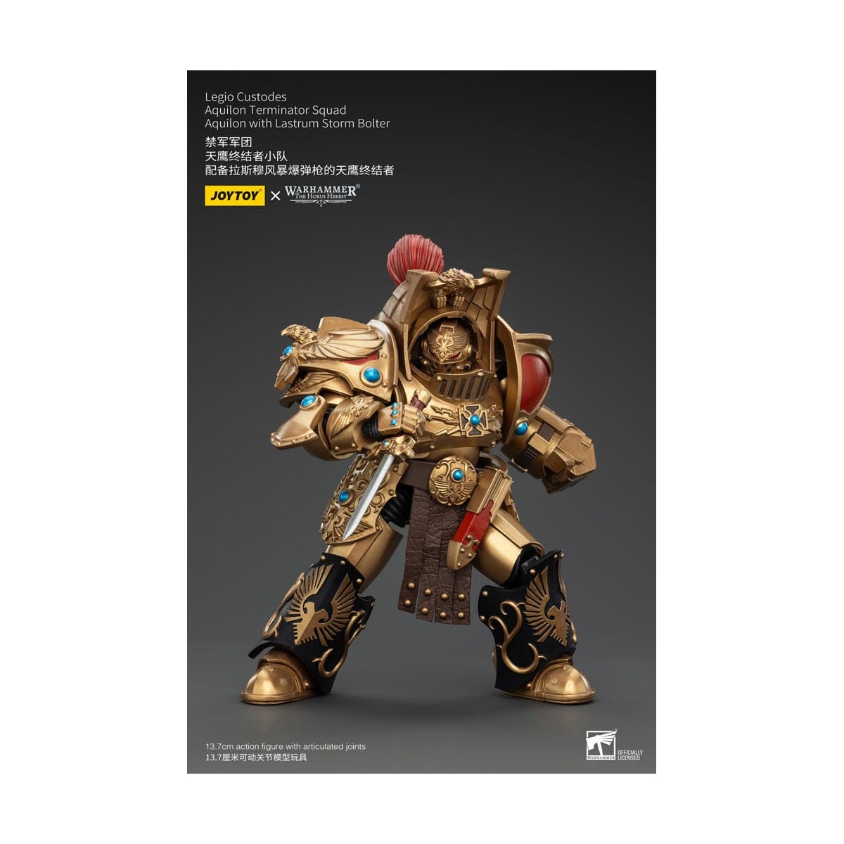 JoyToy Space Marines - Legio Custodes Aquilon Terminator Squad - Aquilon mit Lastrum Storm