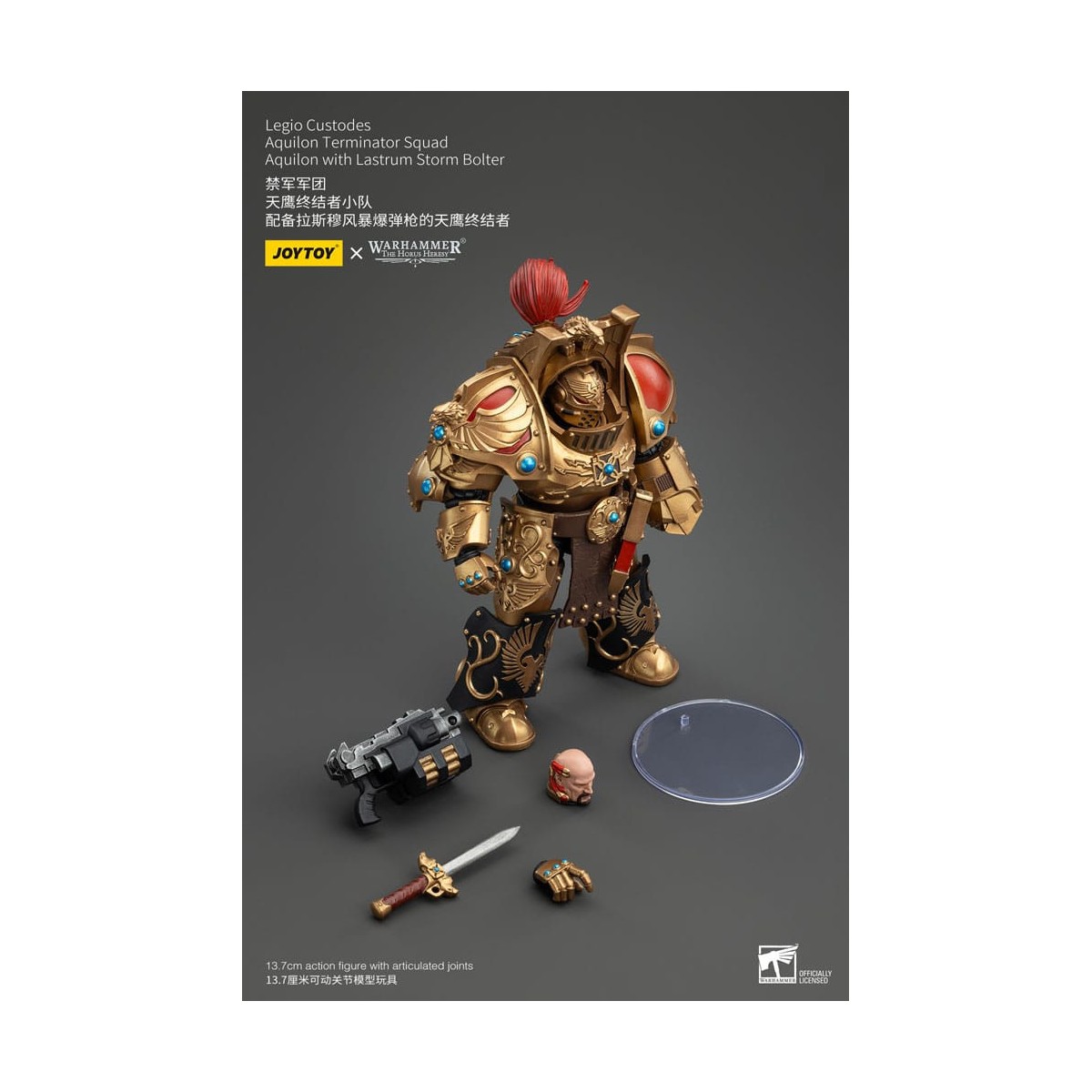 JoyToy Space Marines - Legio Custodes Aquilon Terminator Squad - Aquilon mit Lastrum Storm