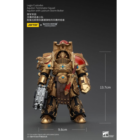 JoyToy Space Marines - Legio Custodes Aquilon Terminator Squad - Aquilon mit Lastrum Storm