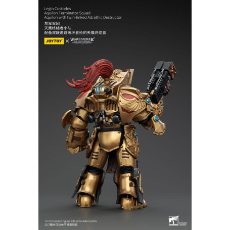 JoyToy Space Marines - Legio Custodes Aquilon Terminator Squad - Aquilon with twin-linked Adrathic Destructor