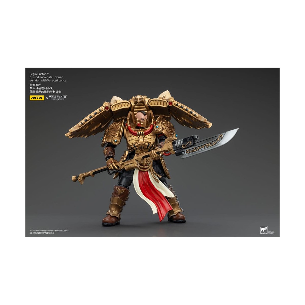 JoyToy Space Marines - Legio Custodes Custodian Venatari Squad - Venatari mit Venatari Lanze