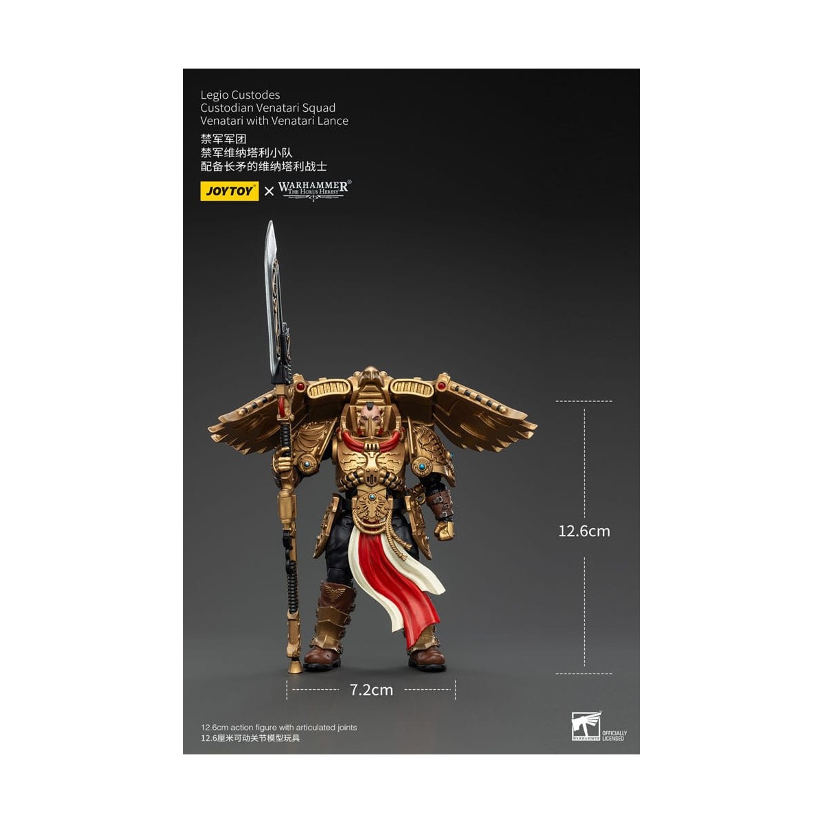 JoyToy Space Marines - Legio Custodes Custodian Venatari Squad - Venatari mit Venatari Lanze
