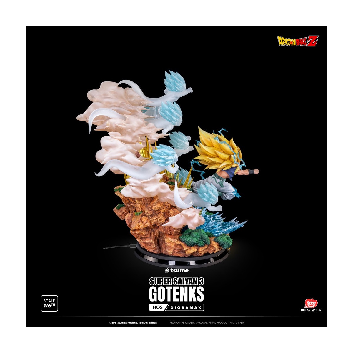 Tsume Dragon Ball Z HQS Dioramax - Super Saiyan 3 GOTENKS