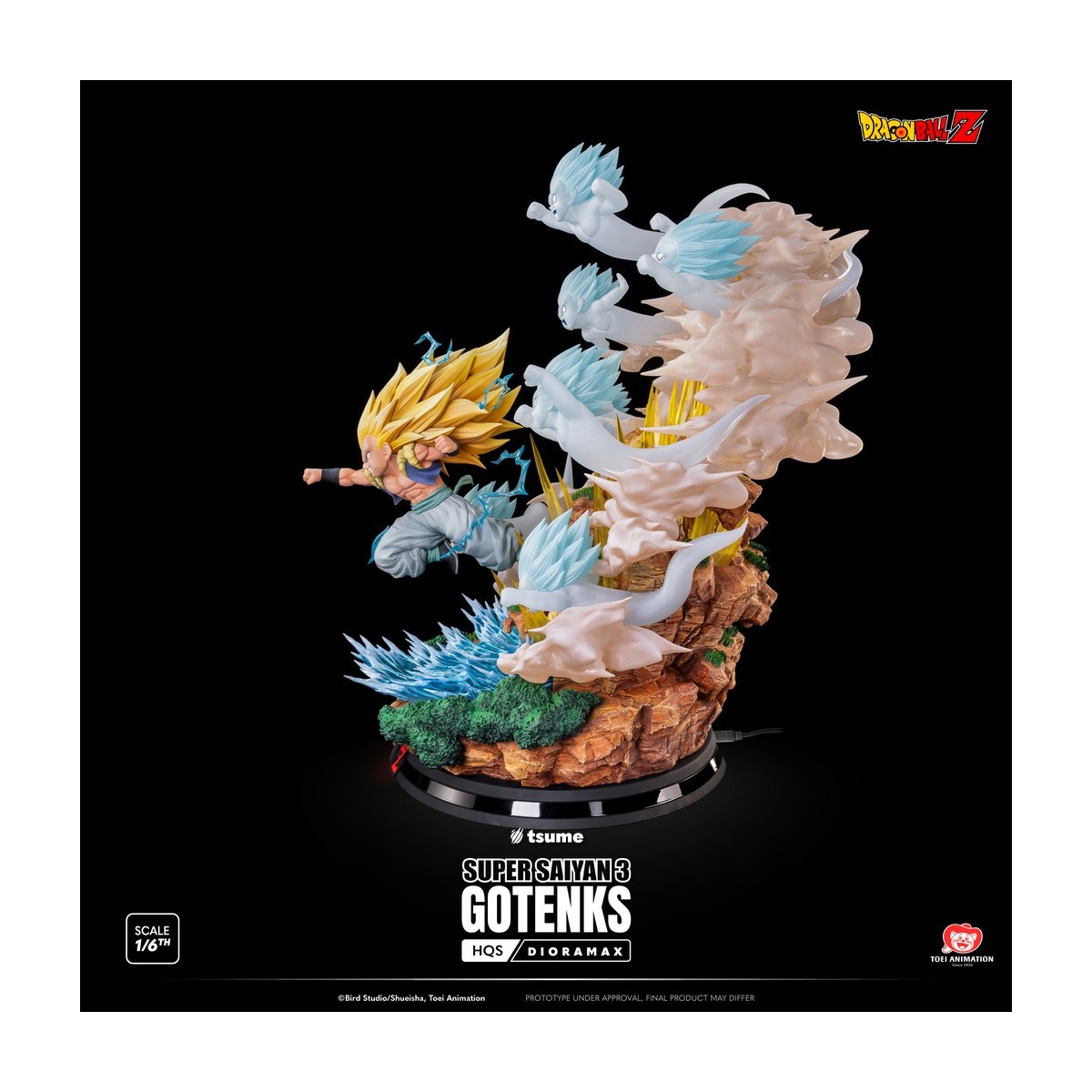 Tsume Dragon Ball Z HQS Dioramax - Super Saiyan 3 GOTENKS