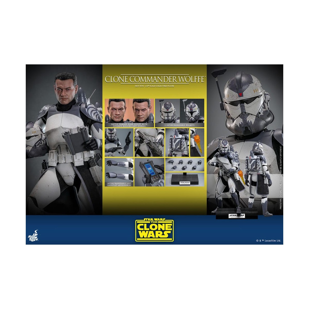 Hot Toys Star Wars - Clone Commander Wolffe - The Clone Wars 1/6