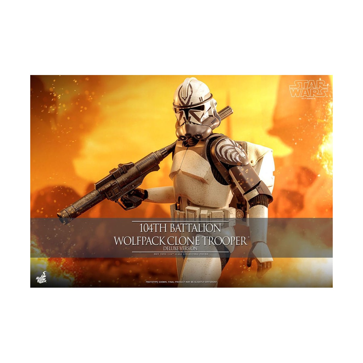 Hot Toys Star Wars - 104th Battalion Wolfpack Clone Trooper Deluxe Version - The Clone Wars 1/6