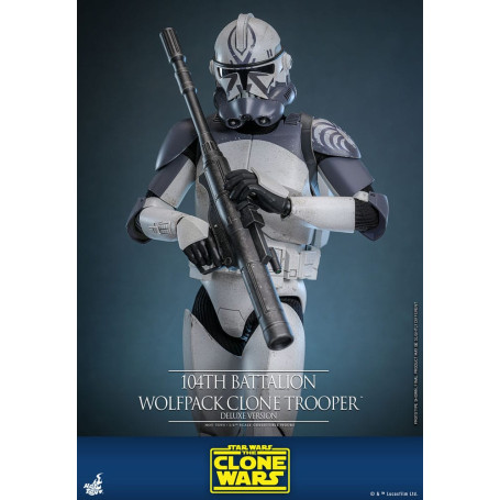 Hot Toys Star Wars - 104th Battalion Wolfpack Clone Trooper Deluxe Version - The Clone Wars 1/6