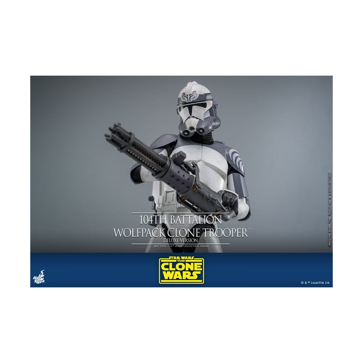 Hot Toys Star Wars - 104th Battalion Wolfpack Clone Trooper Deluxe Version - The Clone Wars 1/6