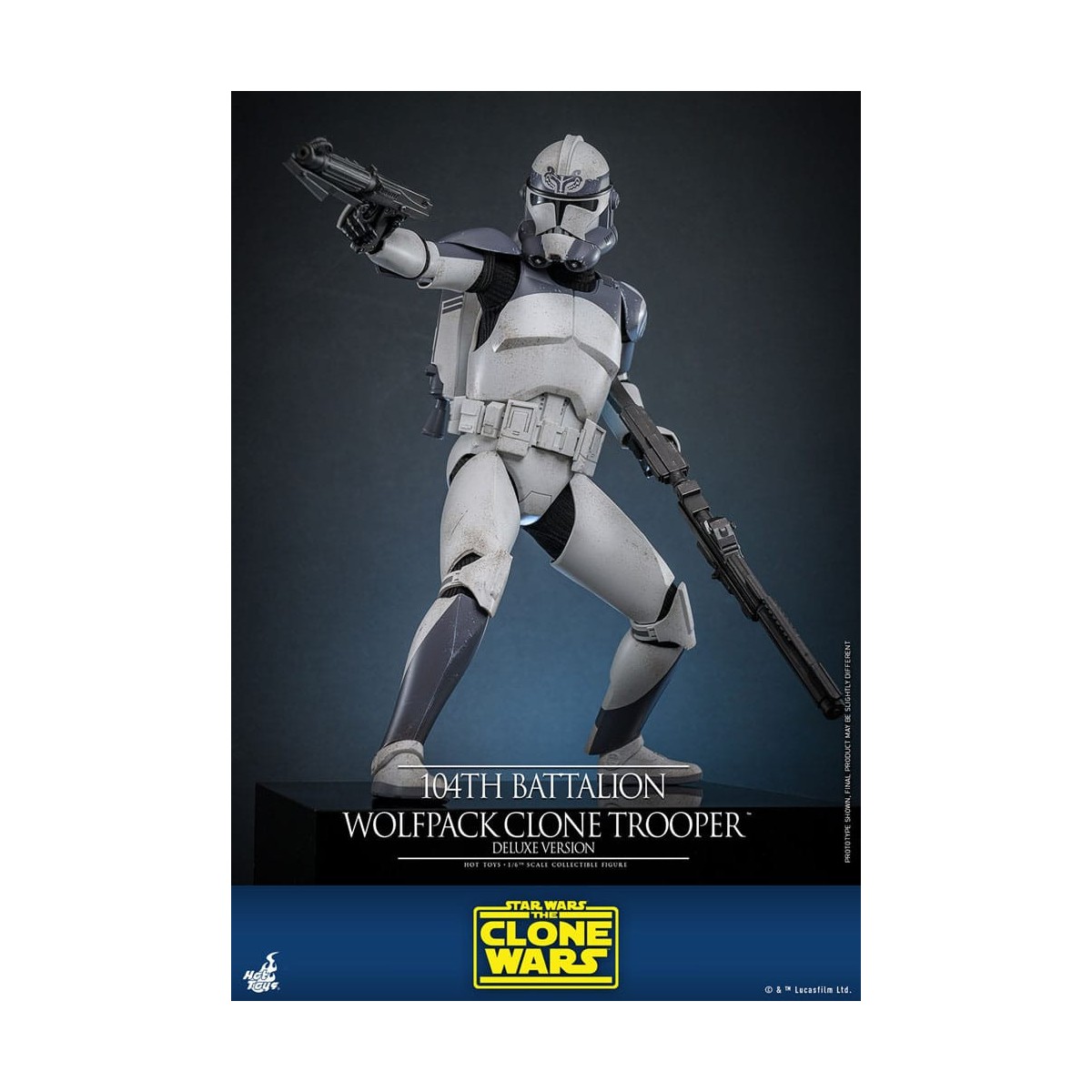 Hot Toys Star Wars - 104th Battalion Wolfpack Clone Trooper Deluxe Version - The Clone Wars 1/6