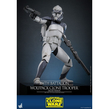 Hot Toys Star Wars - 104th Battalion Wolfpack Clone Trooper Deluxe Version - The Clone Wars 1/6