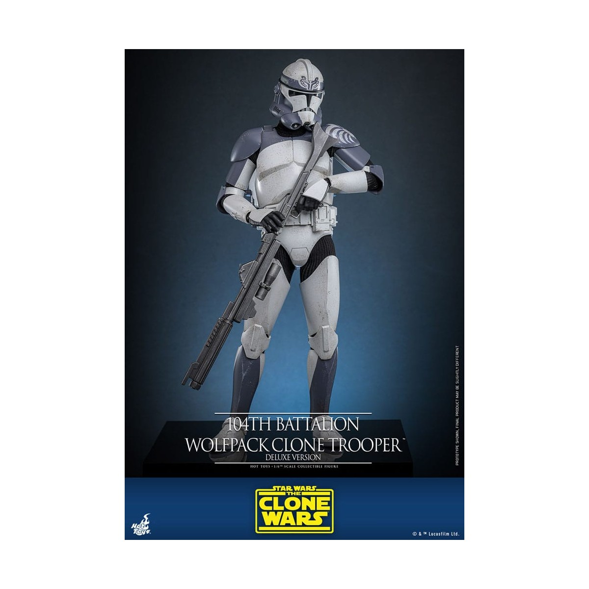 Hot Toys Star Wars - 104th Battalion Wolfpack Clone Trooper Deluxe Version - The Clone Wars 1/6