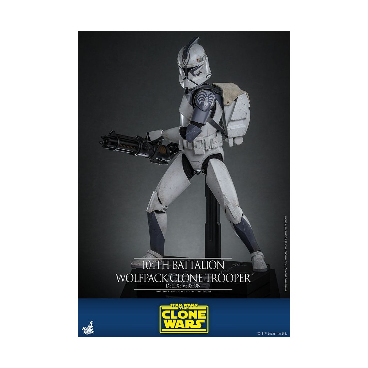 Hot Toys Star Wars - 104th Battalion Wolfpack Clone Trooper Deluxe Version - The Clone Wars 1/6