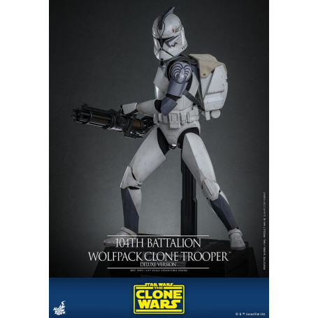 Hot Toys Star Wars - 104th Battalion Wolfpack Clone Trooper Deluxe Version - The Clone Wars 1/6
