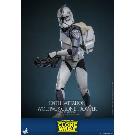 Hot Toys Star Wars - 104th Battalion Wolfpack Clone Trooper Deluxe Version - The Clone Wars 1/6