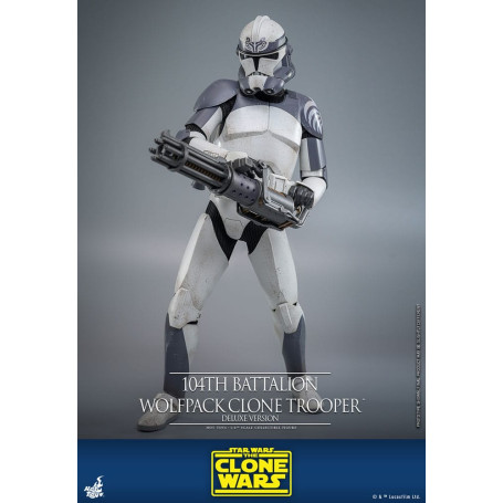 Hot Toys Star Wars - 104th Battalion Wolfpack Clone Trooper Deluxe Version - The Clone Wars 1/6