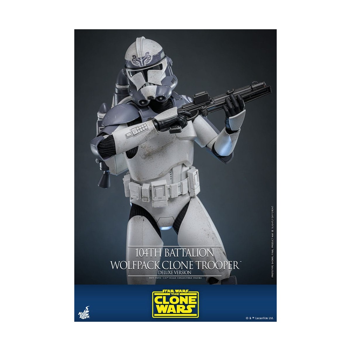 Hot Toys Star Wars - 104th Battalion Wolfpack Clone Trooper Deluxe Version - The Clone Wars 1/6