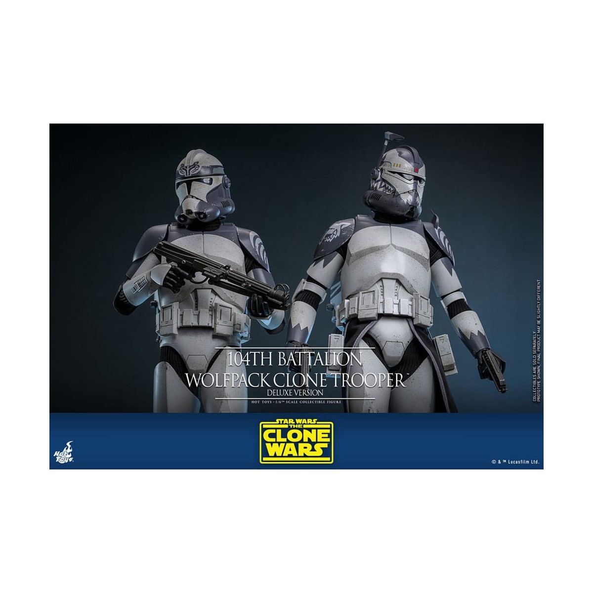 Hot Toys Star Wars - 104th Battalion Wolfpack Clone Trooper Deluxe Version - The Clone Wars 1/6
