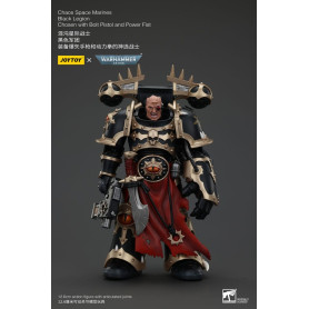 JoyToy Space Marines - Black Legion - Chosen with Bolt Pistol and Power Fist 1/18 - Warhammer 40K