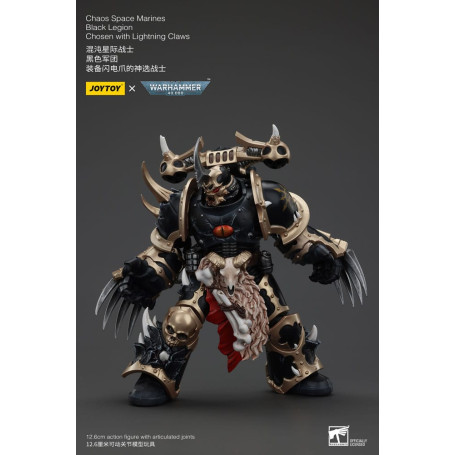JoyToy Space Marines - Black Legion - Chosen with Lightning Claws 1/18 - Warhammer 40K