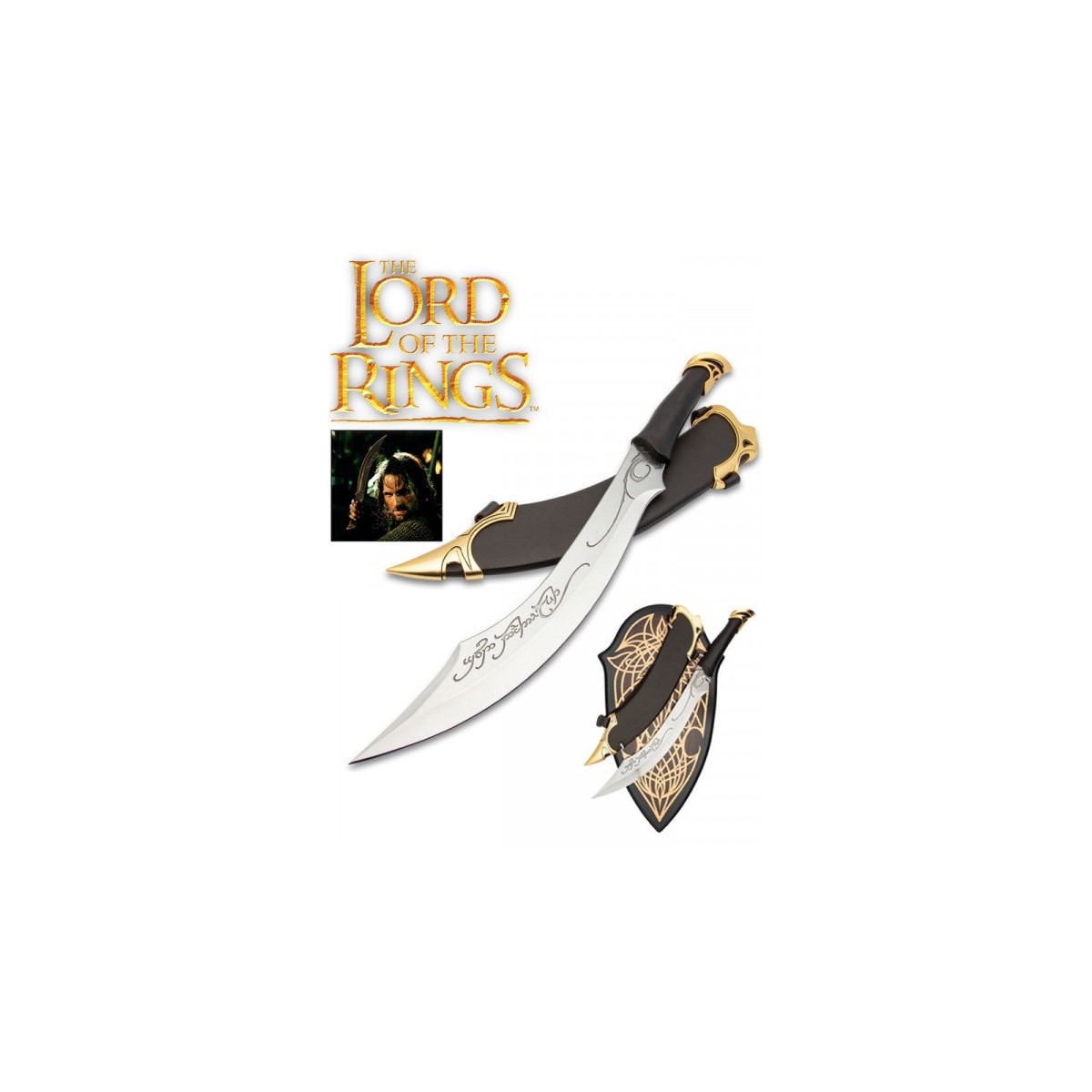 United Cutlery - Elbischer Dolch von Aragorn 1/1 - Herr der Ringe