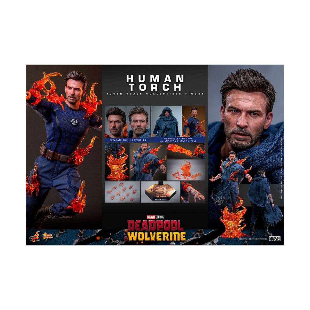 Hot Toys Marvel Deadpool & Wolverine - Human Torch MMS 1/6
