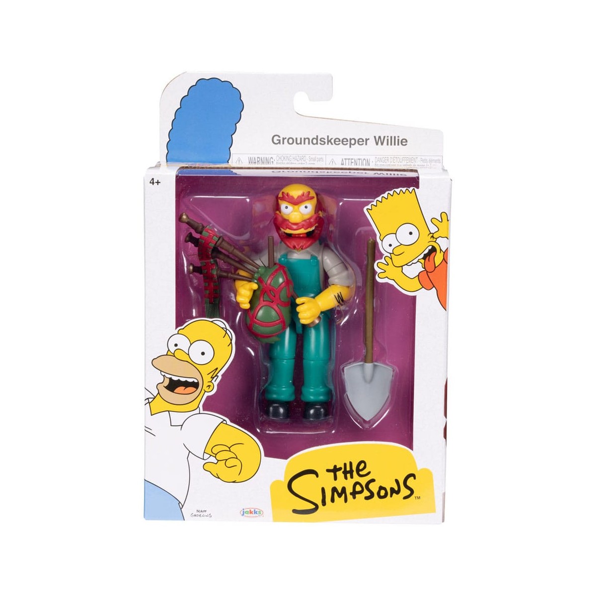 Jakks Pacific - Die Simpsons - Wave 1 Homer, Bart, Willie, Otto.