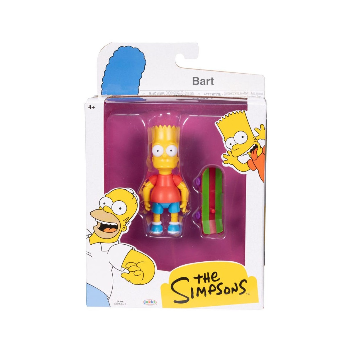 Jakks Pacific - Die Simpsons - Wave 1 Homer, Bart, Willie, Otto.